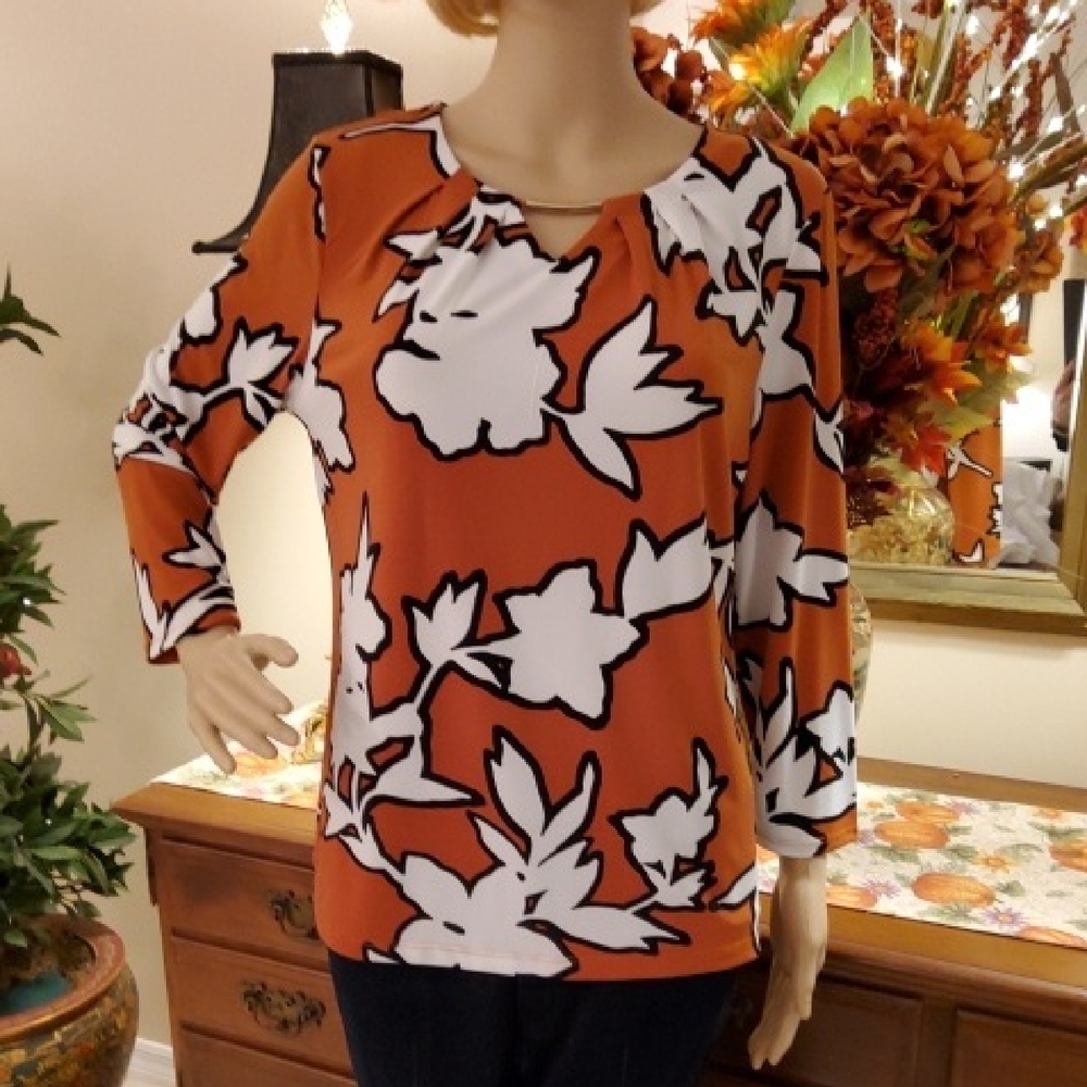 Liz Claiborne Print Knit Top